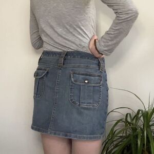 The Limited Denim Mini Skirt 6